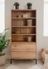 Calicosy - Scaffale alto con 2 cassetti - Effetto legno Anteprima dell’immagine prodotto 2