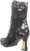 Laura Vita Damen Stiefelette floral Blumenmuster Metallic Produktbild-Vorschau 9