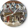 Wanduhr - Rund - Glasuhr - Kuba Havanna Balkon - 30x30cm - Produktbild-Vorschau 1