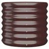 A brown, corrugated planter box shown from the front. Náhľad obrázku produktu