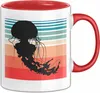 Quallen-Liebhaber Tasse Geschenkdiee Vintage Look Retro Produktbild-Vorschau 1