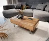DELIFE Couchtisch Anaya 100x50 cm Akazie Natur 2 Schubladen Produktbild-Vorschau 1
