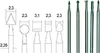 Proxxon 28710, Vrtačka, Frézovací vrták, 3,1 mm, Ocel, 2,35 Náhled obrázku produktu 2