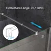Duschabtrennung Walk in Dusche 120 x 195cm  Duschwand Produktbild-Vorschau 4