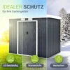 Juskys Metall Gerätehaus M mit Pultdach, Schiebetür & Produktbild-Vorschau 3