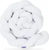 White - Geflochtene Bettschlange Bettumrandung für Babybett Produktbild-Vorschau 1
