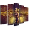 5-teiliges leinwandbild buddha abstrakt braun 200x100 cm Produktbild-Vorschau 1