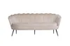 Nice Sofa 3 Personen velour beige. Produktbild-Vorschau 1