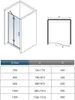 90X185cm Nischentür Pendeltür Scharniertür 6mm NaNo ESG Produktbild-Vorschau 4