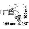 Kirchhoff frostresistenter Auslaufhahn mit 1/2" Produktbild-Vorschau 2