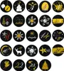 Oblique Unique 24 Adventskalender Sticker Zahlen Aufkleber Produktbild-Vorschau 1