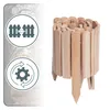 Woodygift Holz Rasenkante Beeteinfassung Gartenzaun Produktbild-Vorschau 2