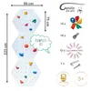 Create for you® - Kletterwand, 3x Panel 86x75 cm, 15 Bunten Produktbild-Vorschau 3