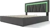 Flieks postel 160x200cm s USB, čalouněná postel s lamelovým Náhled obrázku produktu 10