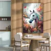 MuchoWow® - Leinwandbilder - Pferd - Natur - Blumen - Tiere Produktbild-Vorschau 5