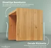 holz4home® Massivholzbank XL I Sitzbank aus Eiche mit Produktbild-Vorschau 3