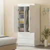 HOMCOM Kleiderschrank mit 2 Soft-Close-Türen Produktbild-Vorschau 2
