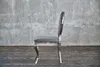 KAWOLA Stuhl LINDA Esszimmerstuhl Barock Velvet grau Produktbild-Vorschau 4