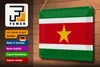 Blechschild Flagge Suriname 30x20cm Flag of Suriname Produktbild-Vorschau 3