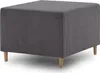Pouffe-Fußhocker, Sitzpouf 64x55cm Fußhocker Für Sessel Produktbild-Vorschau 2