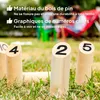 SPORTNOW Jeu de quilles finlandaises, jeu de plein air en Voir les images du produit 4