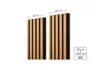 MEBANO. Akustikpaneele Holz 240 x 53 cm, Farbe: Eiche Natur Produktbild-Vorschau 3