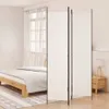 Möbel 3-tlg. Paravent Weiß 150x220 cm Stoff - Paravents Produktbild-Vorschau 1