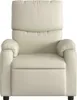 A front view of a cream-colored recliner chair against a white background. Voir les images du produit
