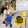 Chariot de courses pliable ELONEO, chariot de courses avec Voir les images du produit 6