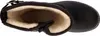 A top-down view of the inside of a black winter boot with a beige lining. Anteprima dell’immagine prodotto