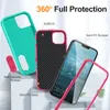 Hülle für iPhone 14 Plus /iPhone 15 Plus Hybrid Dreilagige Produktbild-Vorschau 3