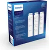 A product box for Philips water filters, showing the packaging and three filters inside. Produktbild-Vorschau