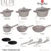 A collage of cookware items and kitchen utensils from the Berlinger Haus Taupe Collection. Náhled obrázku produktu