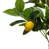 Citronnier artificiel dans un pot noir - 118 x 40 cm - Voir les images du produit 3