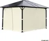 Alu-Pavillon PREMIUM 3x4m beige inkl. LEDs Produktbild-Vorschau 2