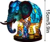 Elefant Lampe, Elefantlampe Mosaik, Nachttischlampe, USB Produktbild-Vorschau 5
