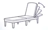 Allibert sunlounger Liege Jaipur  inkl. Auflage, Farbe Produktbild-Vorschau 13
