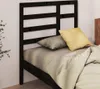 vidaXL Bett-Kopfteil Schwarz 96x4x104 cm Massivholz Kiefer Produktbild-Vorschau 2
