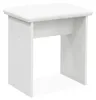 Aga Tabouret blanc mat pour coiffeuse, siège rembourré, Voir les images du produit 1