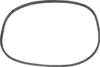 A black rubber gasket for an oven door lies on a white background. Produktbild-Vorschau