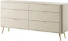 Selsey Oval - Commode à six tiroirs, beige, largeur 172 cm Voir les images du produit 1