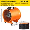 VEVOR Baulüfter 520 W Axialventilator, 2800 U / min Produktbild-Vorschau 7