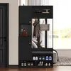 MODFU Flurgarderoben-Set Kleiderschrank mit Türen und Produktbild-Vorschau 2