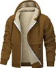 Winterjacke Herren Gefütterte Jacke mit Kapuze Männer Produktbild-Vorschau 1