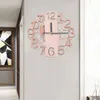Rund Holzwanduhr Retro Wanduhr batteriebetriebene Antik Produktbild-Vorschau 7