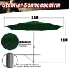 Fiqops 3.5m Sonnenschirm Gartenschirm Wasserabweisend mit Produktbild-Vorschau 2
