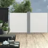 vidaXL Store latéral extensible blanc crème 120 x 600 cm Voir les images du produit 9