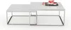 2er Set Design Couchtisch MENTO weiss hochglanz 60cm Produktbild-Vorschau 2