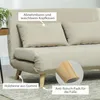 HOMCOM Schlafsofa Sofa mit Schlaffunktion 130 x 190 cm Produktbild-Vorschau 7