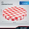 WELLGRO 200x Einmachdeckel TO82 - rot kariert - Produktbild-Vorschau 2